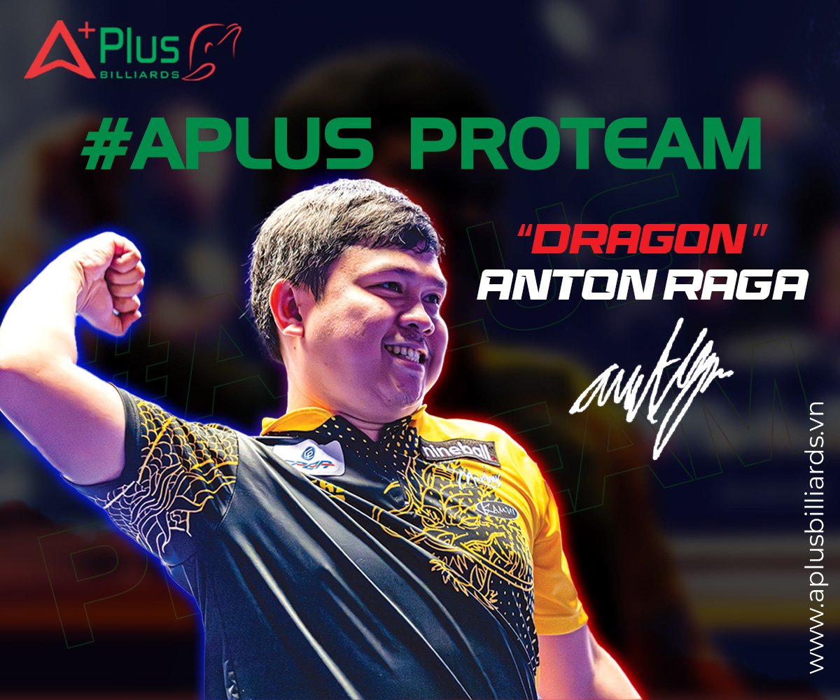 Aplus Pro Team : Anton Raga chính thức gia nhập Aplus Pro Team - trở thành cơ thủ trẻ nhất trong Team.