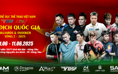 Aplus Billiards Tiếp Tục Đồng Hành Cùng Giải Vô Địch Quốc Gia 2025 – Chờ Đón Những Pha Cơ Đỉnh Cao!