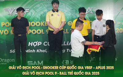 LỄ TRAO GIẢI | GIẢI VÔ ĐỊCH POOL 9 - BALL TRẺ QUỐC GIA 2025: SÂN CHƠI CHUYÊN NGHIỆP CHO THẾ HỆ CƠ THỦ TRẺ VIỆT NAM