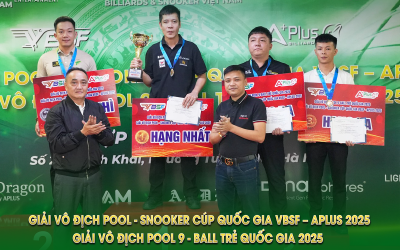 LỄ TRAO GIẢI HẠNG MỤC POOL 10-BALL NAM | GIẢI VÔ ĐỊCH POOL - SNOOKER CÚP QUỐC GIA VBSF – APLUS 2025