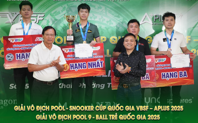 LỄ TRAO GIẢI HẠNG MỤC POOL 9 - BALL NAM | GIẢI VÔ ĐỊCH POOL - SNOOKER CÚP QUỐC GIA VBSF – APLUS 2025