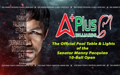 Aplus Billiards Tài Trợ Chính Thức Giải Manny Pacquiao 10-Ball Mở Rộng 2022