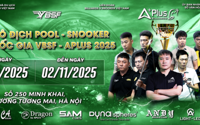 APLUS BILLIARDS ĐỒNG HÀNH CÙNG GIẢI VÔ ĐỊCH POOL - SNOOKER CÚP QUỐC GIA VBSF - APLUS 2025 VÀ GIẢI VÔ ĐỊCH POOL 9 - BALL TRẺ QUỐC GIA 2025